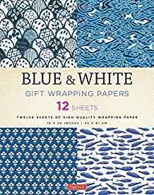 Blue & White Gift Wrapping Papers : 12 Sheets of High-Quality 18 x 24 inch Wrapping Paper By:Publishing, Tuttle Eur:8,11 Ден2:699